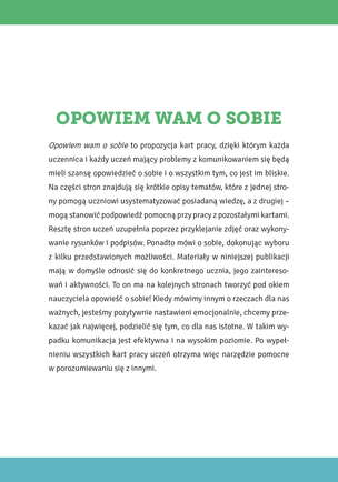 Opowiem wam o sobie. Karty pracy dla uczniów z problemami w komunikowaniu się