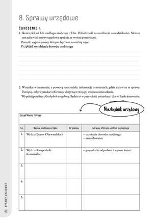 Rewalidacja w ogólnodostępnej szkole ponadpodstawowej. Karty pracy