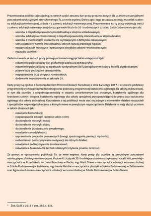 To, co mnie wspiera. Karty pracy dla uczniów ze specjalnymi potrzebami edukacyjnymi. Edukacja matematyczna. Poziom II: Liczby do 20 i trudniejsze działania