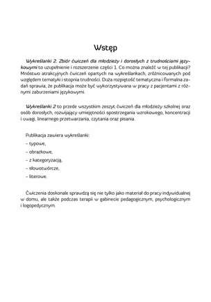 Wykreślanki 2. Zbiór ćwiczeń dla młodzieży i dorosłych z trudnościami językowymi