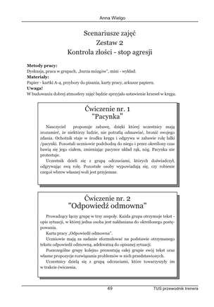 Trening Umiejętności Społecznych. Impulsywność, złość, agresja. Przewodnik trenera