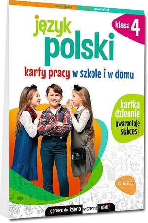 Język polski. Karty pracy w szkole i w domu. Klasa 4