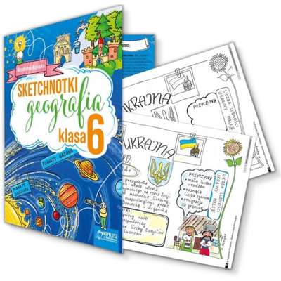 Sketchnotki. Geografia klasa 6 - graficzne karty pracy