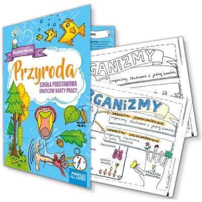 Sketchnotki. Przyroda szkoła podstawowa - graficzne karty pracy