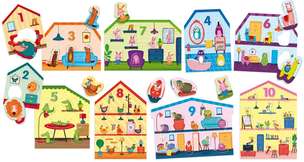 Life Skills. Domki z cyframi- gra edukacyjna