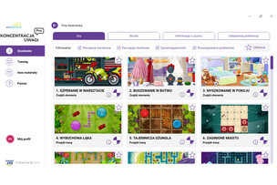 EduSensus Koncentracja uwagi PRO (klasy 1-8) - program multimedialny (bezterminowa licencja na 5 urządzeń)