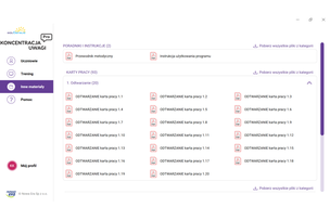EduSensus Koncentracja uwagi PRO (klasy 1-8) - program multimedialny (bezterminowa licencja na 5 urządzeń)