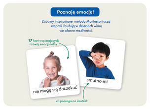 Kapitan Nauka. Montessori. Karty obrazkowe Emocje