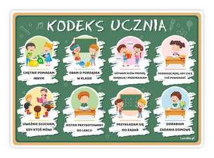 Plakat edukacyjny - kodeks ucznia (A3)