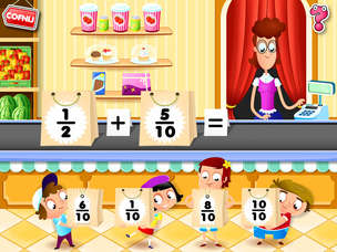 Ułamki 1/2 - multimedialny program edukacyjny dla szkół podstawowych (wersja elektroniczna, bezterminowa licencja na 20 stanowisk PC) - wersja polska PL