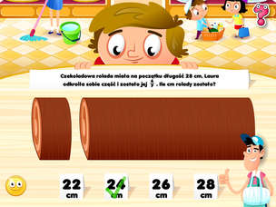 Ułamki 1/2 - multimedialny program edukacyjny dla szkół podstawowych (wersja elektroniczna, bezterminowa licencja na 20 stanowisk PC) - wersja polska PL