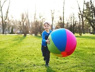 Magiczna Piłka balonowa XXL Akson (tęczowa)