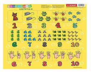 Liczymy do 10 - puzzle ramkowe