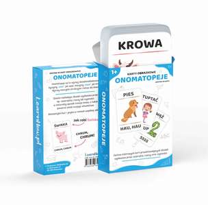 Karty obrazkowe. Onomatopeje - zestaw 45 kolorowych kart