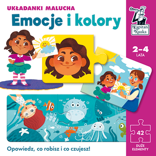 Kapitan Nauka. Układanki malucha. Emocje i kolory 2-4 lata