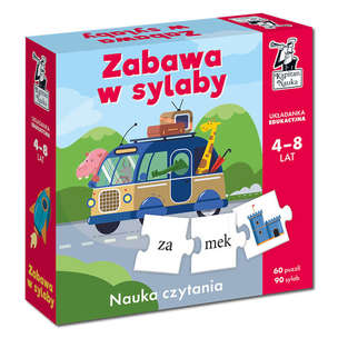 Kapitan Nauka. Zabawa w sylaby. Nauka czytania - układanka edukacyjna