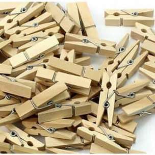 Klamerki mini spinacze 4,5 cm - zestaw 100 sztuk