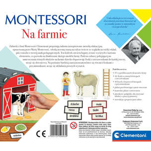 Montessori. Na farmie - zestaw do nauki nowych słów i układania pierwszych prostych zdań