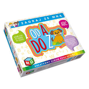 Od A do Z - kreatywny album liter do pisania po śladzie 5+