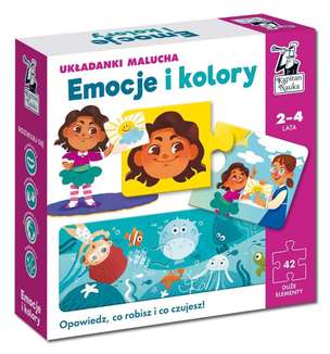 Kapitan Nauka. Układanki malucha. Emocje i kolory 2-4 lata