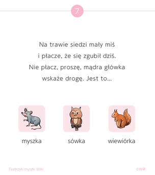 Teatrzyki myszki Wiki. Zabawa z rymami