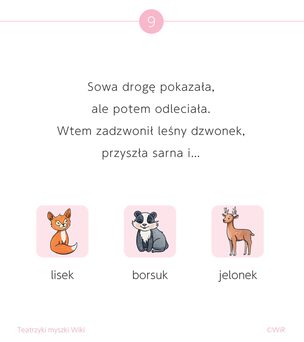 Teatrzyki myszki Wiki. Zabawa z rymami