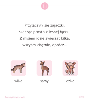 Teatrzyki myszki Wiki. Zabawa z rymami