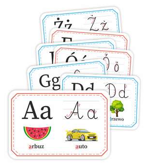 Fiszki edukacyjne. Alfabet - samogłoski i spółgłoski