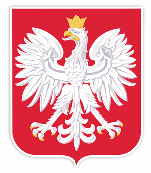 Dekoracje ozdoby szkolne patriotyczne - Godło Polski (1 element dwustronny, A3) 