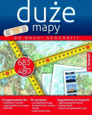 Duże Mapy do nauki geografii (zestaw)