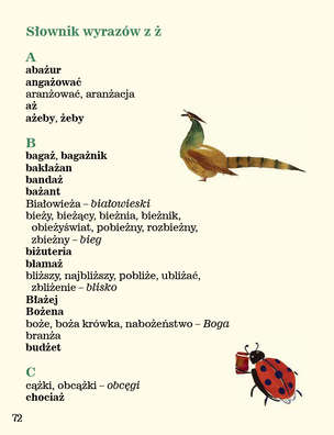 Ortografia w wierszykach Ż