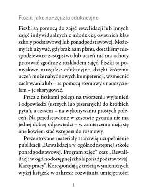 Rewalidacja w ogólnodostępnej szkole ponadpodstawowej. Zestaw fiszek