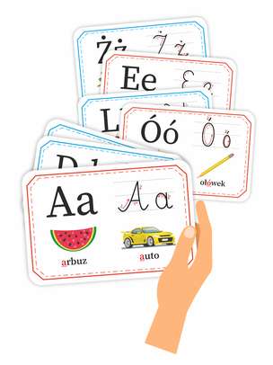 Fiszki edukacyjne. Alfabet - samogłoski i spółgłoski