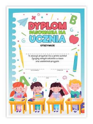 Dyplom pasowania na ucznia - kosmos (A4) (1)