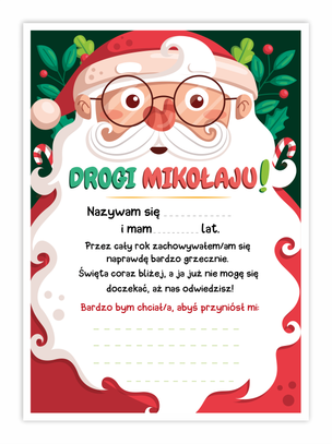 List do Świętego Mikołaja - Mikołaj