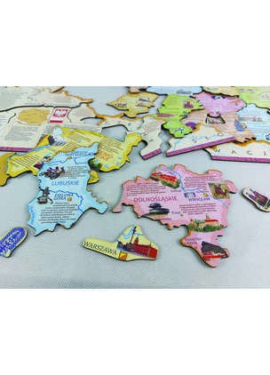 Mappuzzle. Polska Regiony - puzzle edukacyjne