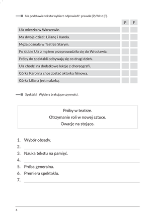 Afazja. Praca z tekstem. Część 2