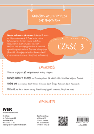 Godzina wychowawcza jak malowana. Graficzne karty pracy dla klas 4-8. Część 3