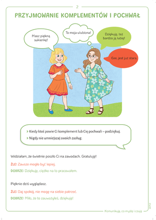 Komunikuję, co myślę i czuję. Karty pracy wspierające trening umiejętności społecznych
