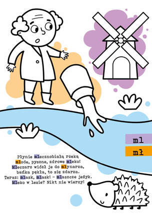 Logopedia. Kolorowanka z naklejkami 4