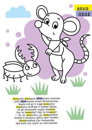 Logopedia. Kolorowanka z naklejkami 4