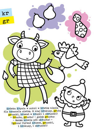 Logopedia. Kolorowanka z naklejkami 4