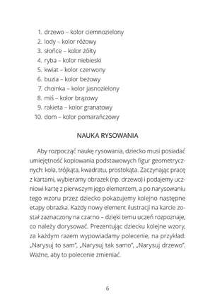 Rysuję samodzielnie. Nauka rysowania z wykorzystaniem planu aktywności