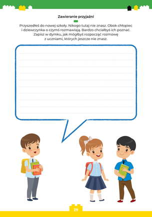 Znajdę przyjaciela. Karty pracy dla dzieci i młodzieży ze spektrum autyzmu oraz innymi trudnościami komunikacyjnymi