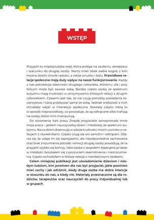 Znajdę przyjaciela. Karty pracy dla dzieci i młodzieży ze spektrum autyzmu oraz innymi trudnościami komunikacyjnymi