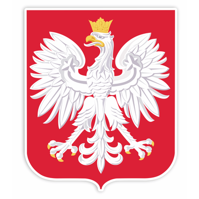 Dekoracje ozdoby szkolne patriotyczne - Godło Polski (1 element dwustronny, A3) 