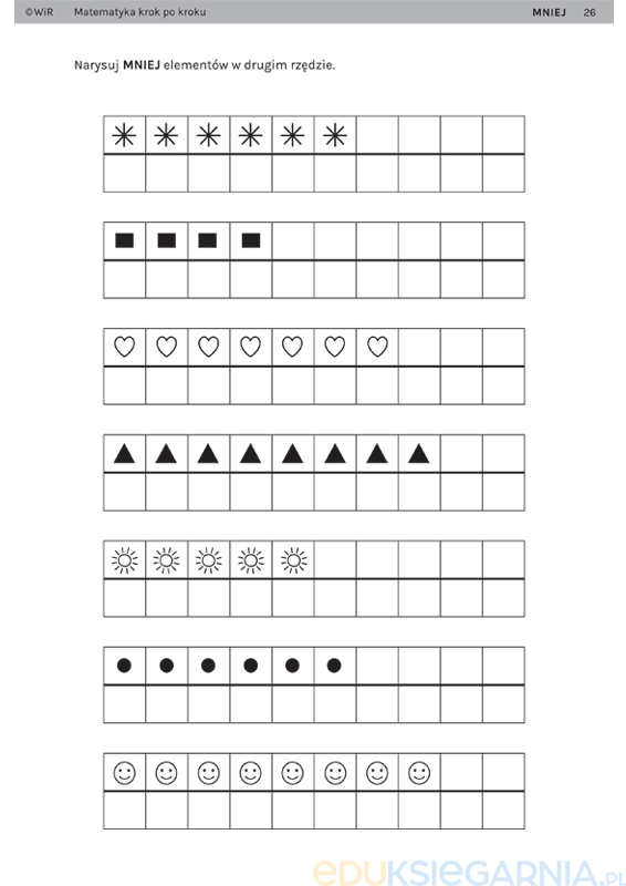 Porównywanie Różnicowe Klasa 3 Karty Pracy www.eduksiegarnia.pl