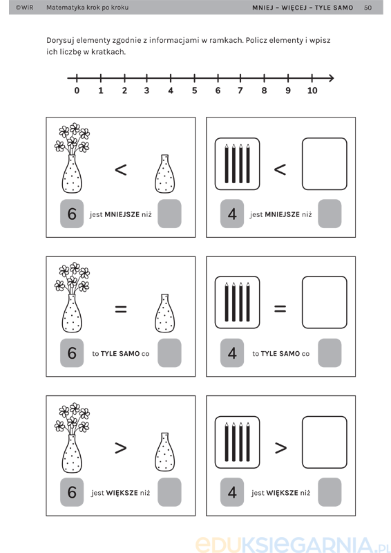 Porównywanie Różnicowe Klasa 2 Karty Pracy www.eduksiegarnia.pl