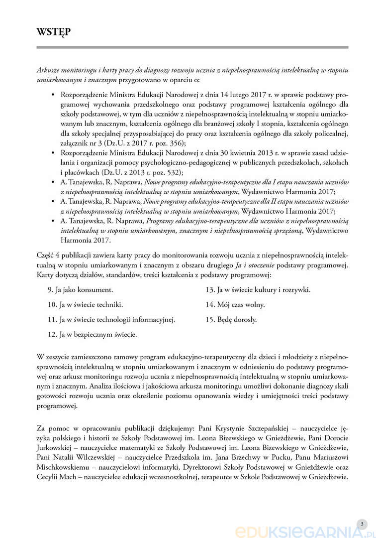 Arkusze monitoringu i karty pracy do diagnozy rozwoju ucznia z