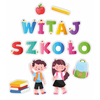 Dekoracje przedszkolne. Napis Witaj Przedszkole DUŻY (22 elementy, jednostronny)